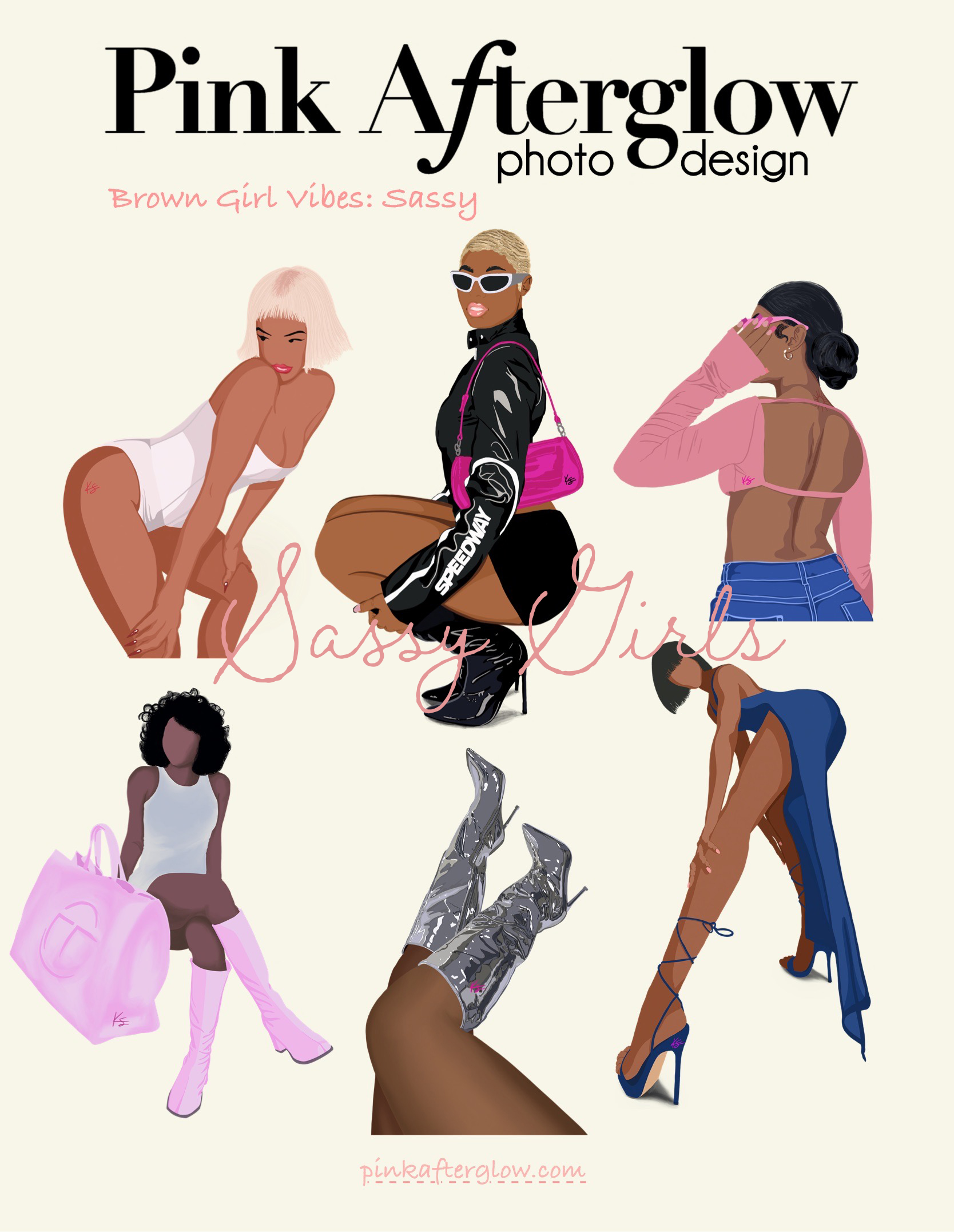Good Notes Sassy Brown Girl Stickers